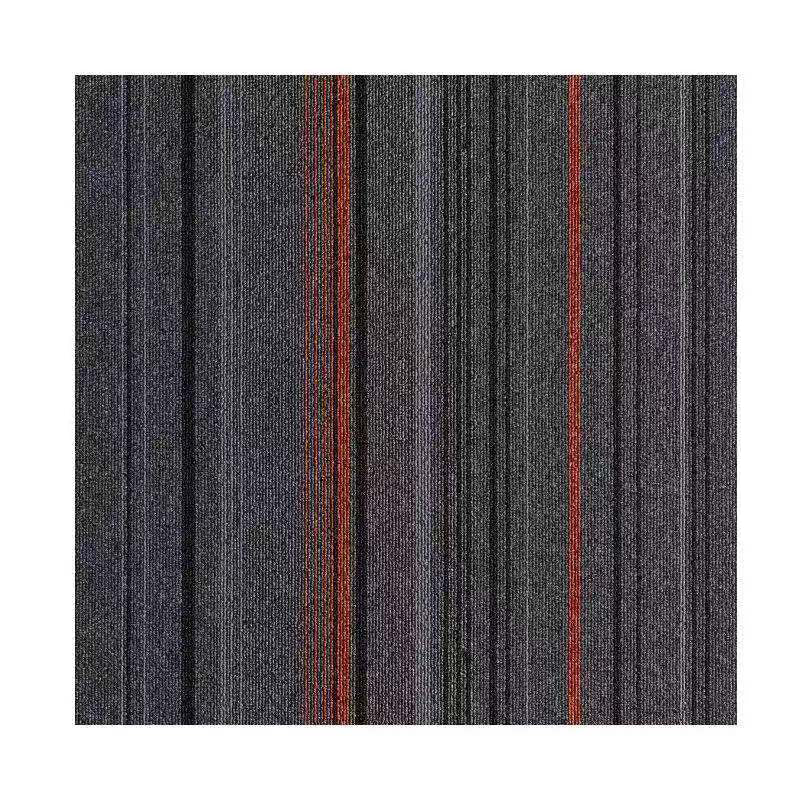 Orthorun | Dark Color Level Loop Carpet Tile – Non-Slip Self-Adhesive Indoor Office Carpet Squares