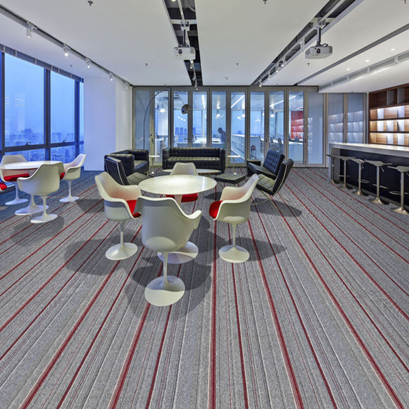 Orthorun | Dark Color Level Loop Carpet Tile – Non-Slip Self-Adhesive Indoor Office Carpet Squares