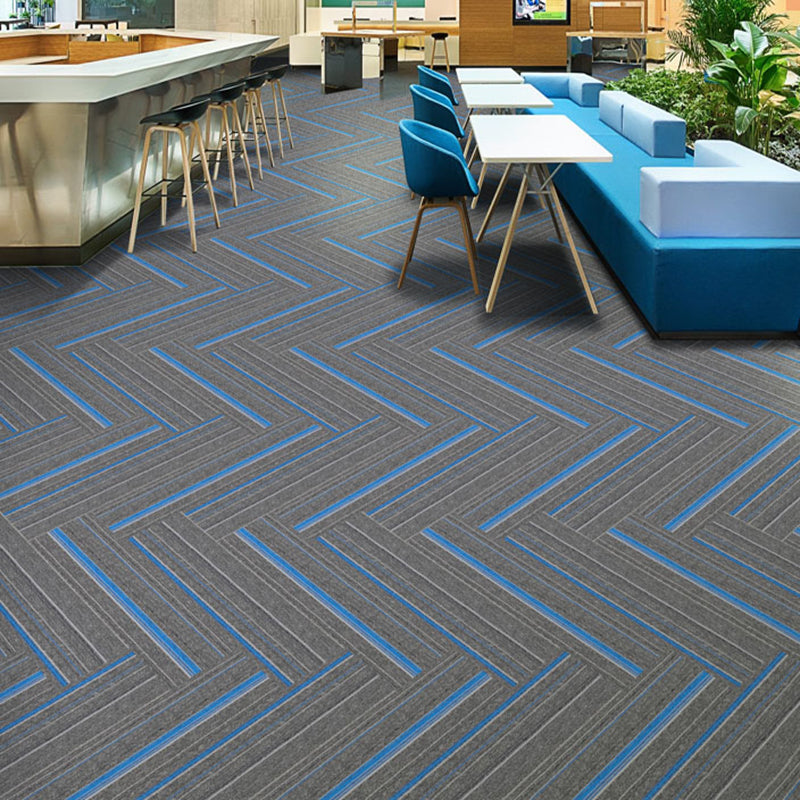 Orthorun | Dark Color Level Loop Carpet Tile – Non-Slip Self-Adhesive Indoor Office Carpet Squares