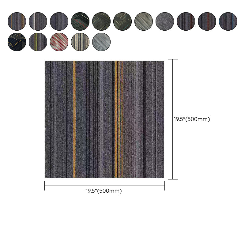 Orthorun | Dark Color Level Loop Carpet Tile – Non-Slip Self-Adhesive Indoor Office Carpet Squares
