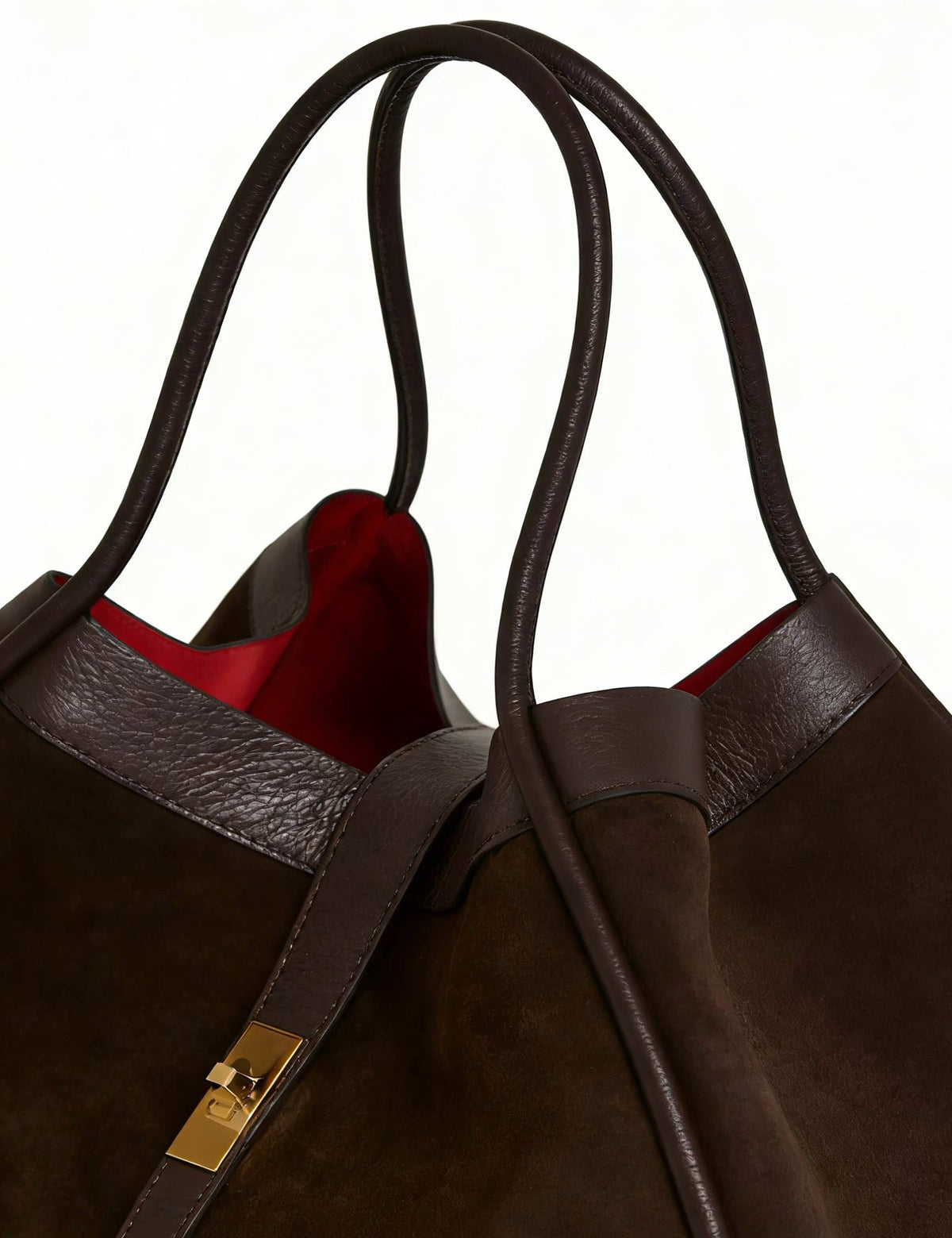 Orthorun|Genuine Suede and Togo Leather Bag, Made in Italy with Strap