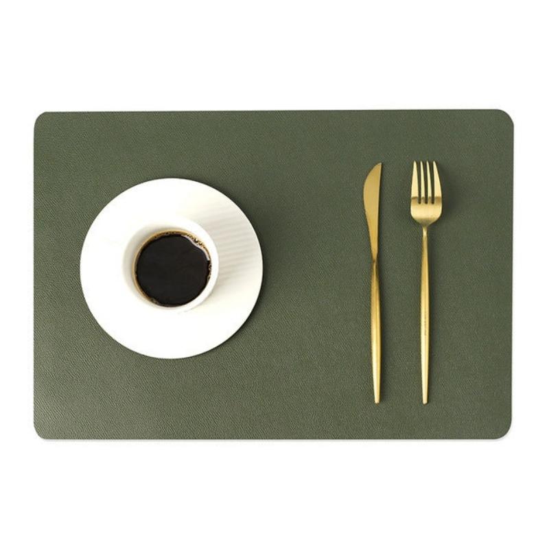Orthorun | Modern Rectangular Waterproof PU Leather Placemats