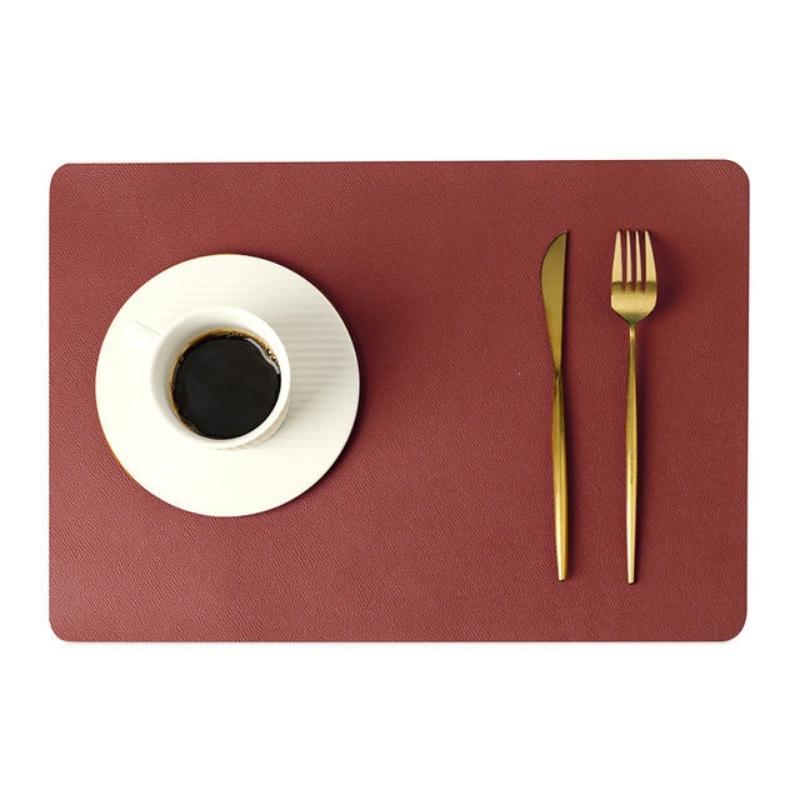 Orthorun | Modern Rectangular Waterproof PU Leather Placemats