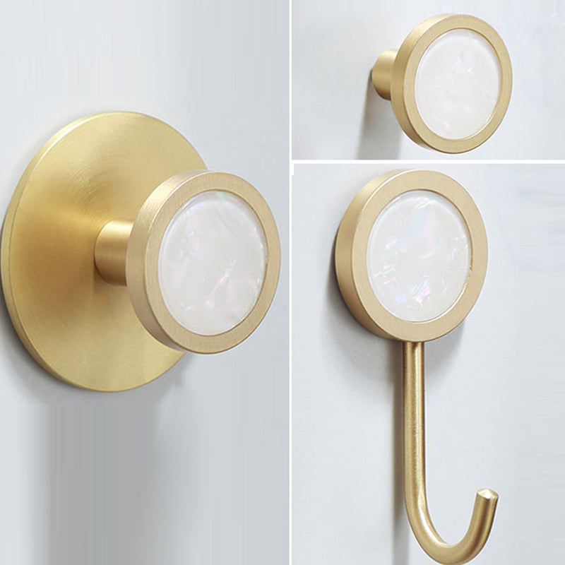 Orthorun | Polished Brass Bathroom Accessory Set - Marble Bathroom Hardware