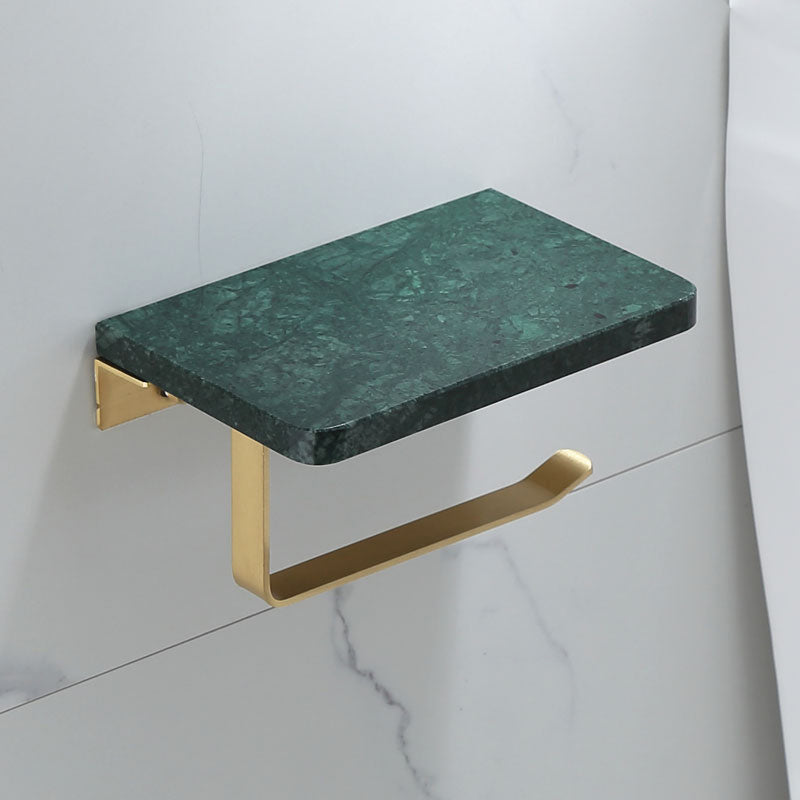 Orthorun | Polished Brass Bathroom Accessory Set - Marble Bathroom Hardware