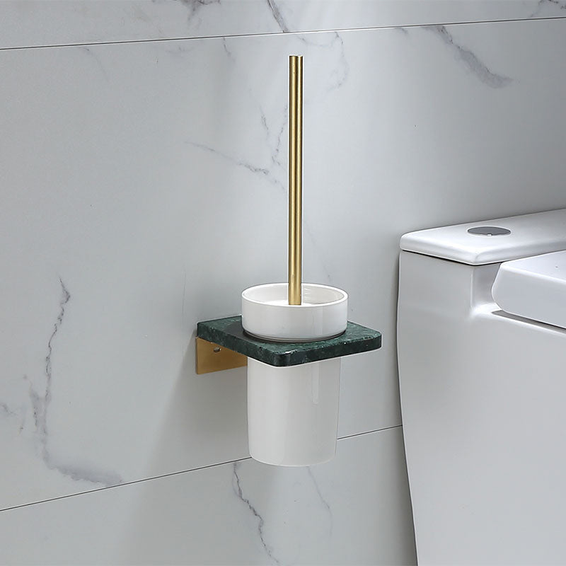 Orthorun | Polished Brass Bathroom Accessory Set - Marble Bathroom Hardware