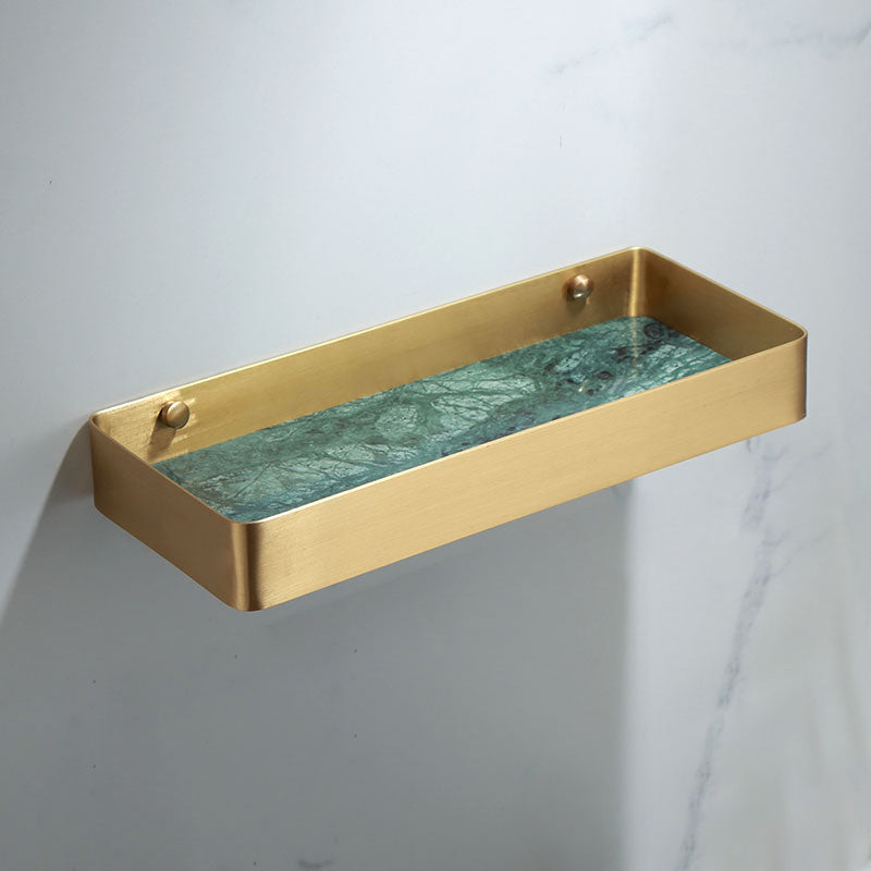 Orthorun | Polished Brass Bathroom Accessory Set - Marble Bathroom Hardware