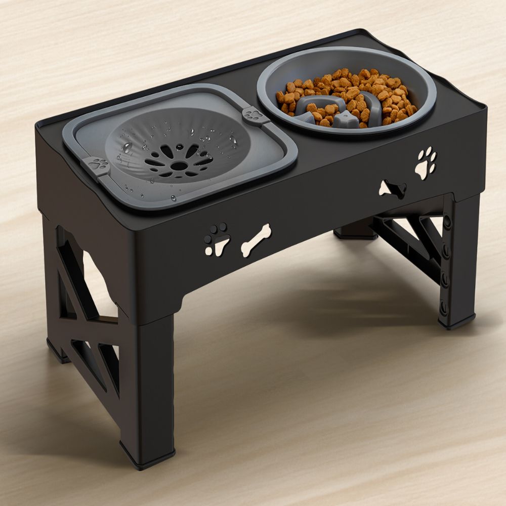 Adjustable Raised Pet Dog Slow Feeder - Orthorun