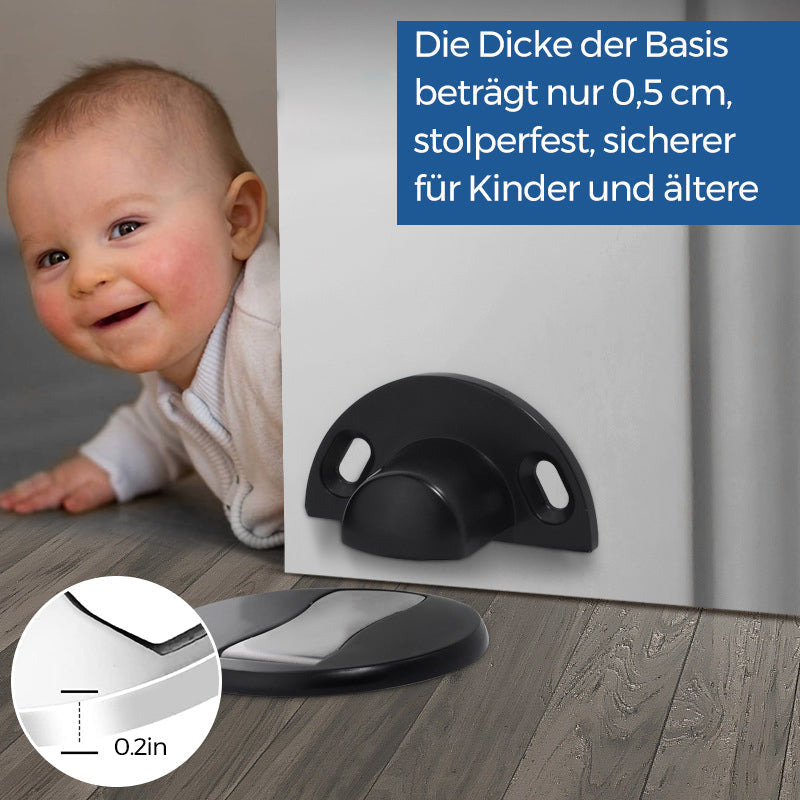 Orthorun | Invisible Magnetic Door Stop – Stainless Steel Hidden Door Holder