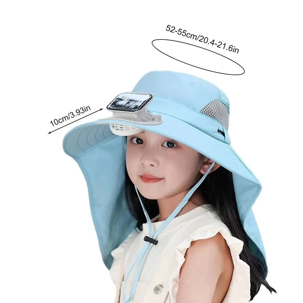 Adjustable Kids Solar Fan Hat - Orthorun