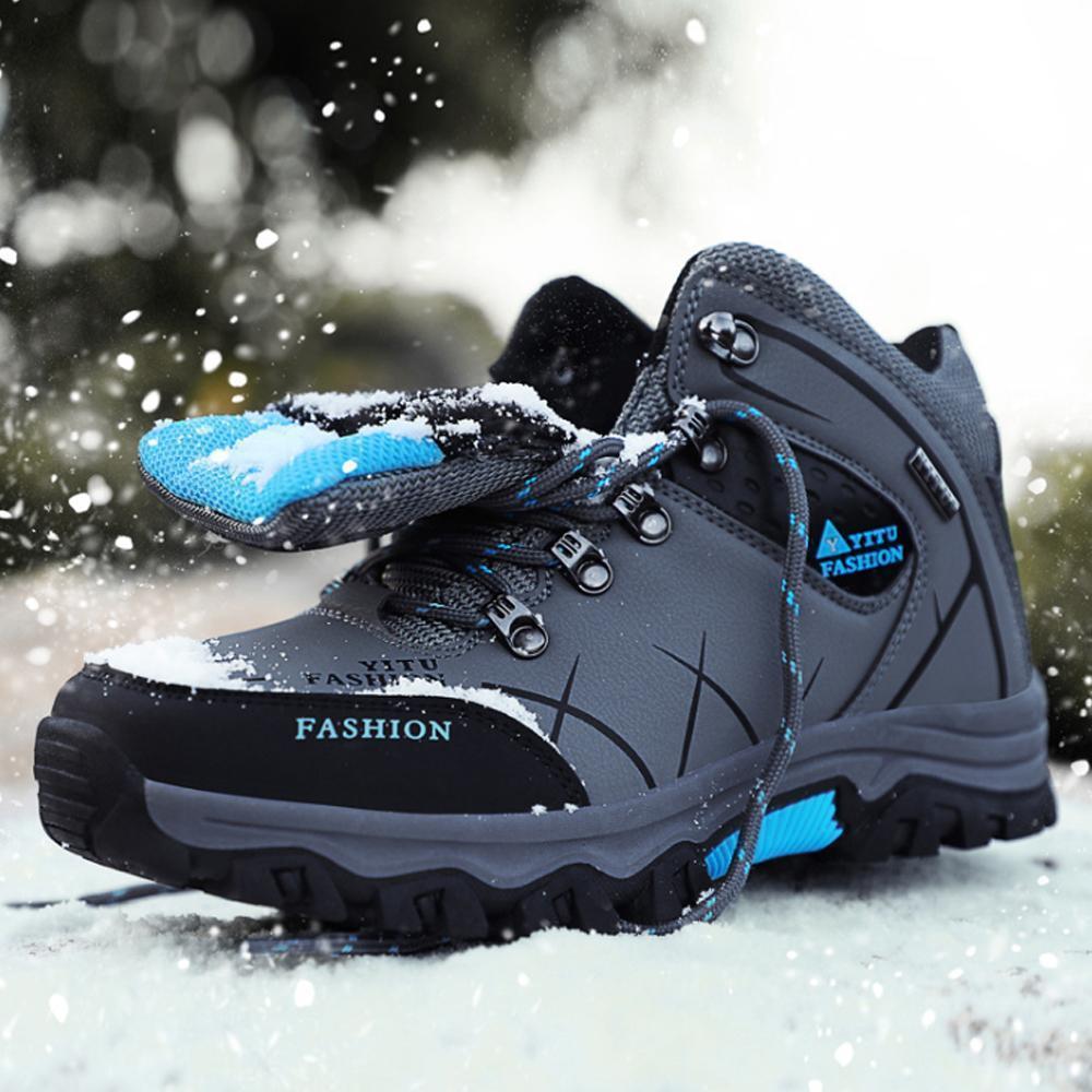 Orthorun | Men's Hiking Shoes with Fur – Winter Waterproof Boots for Outdoor Adventure