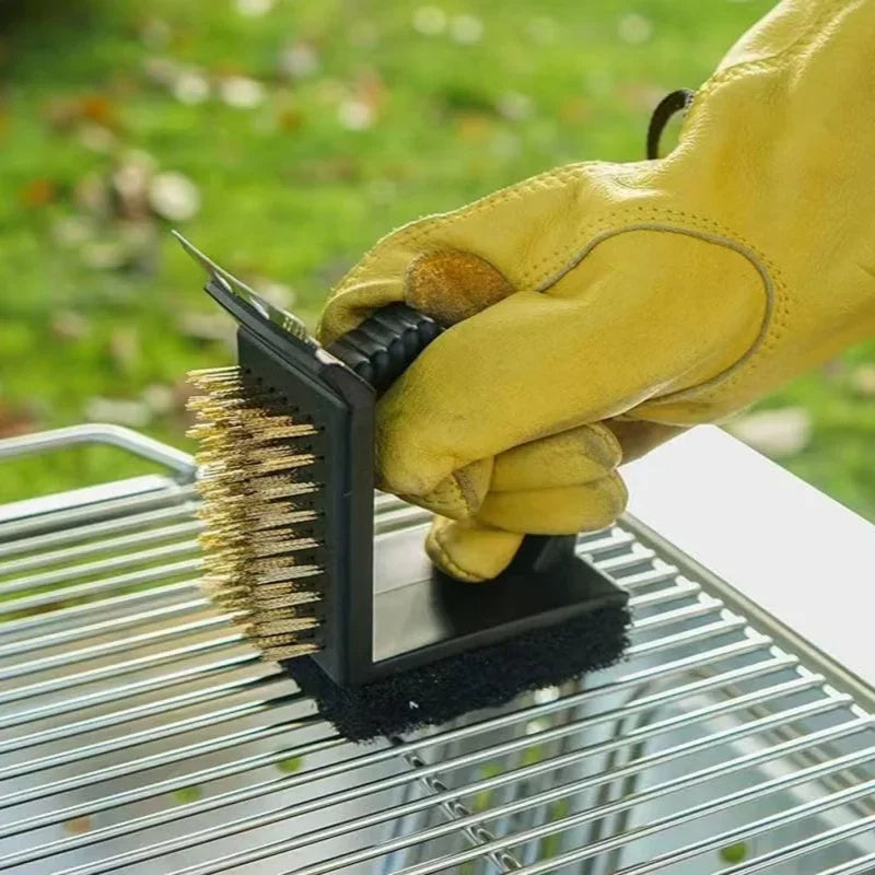 3 in 1 Right Angle Barbecue Grill Brush - Orthorun
