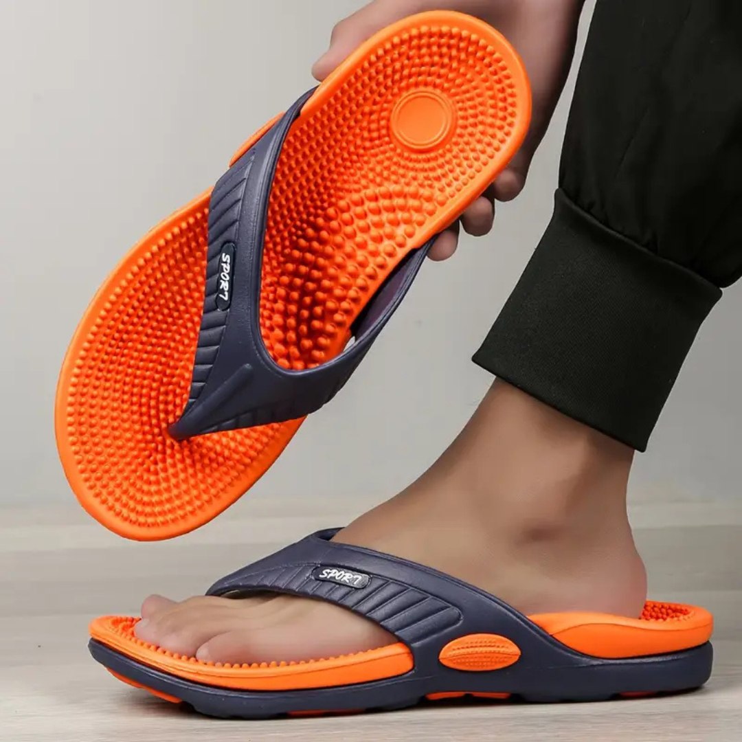 Orthorun | Reflexa – Acupressure Massage Slippers – Reflexology Foot Massage Sandals for Pain Relief