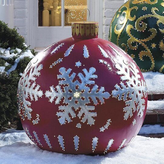 Orthorun | Inflatable Christmas Decoration Ball – Outdoor PVC Lighted Ornament