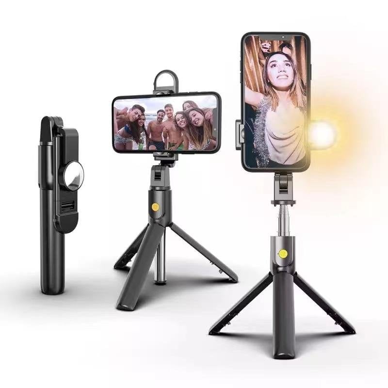 6 In 1 Wireless Bluetooth Selfie Stick With Fill Light - Orthorun