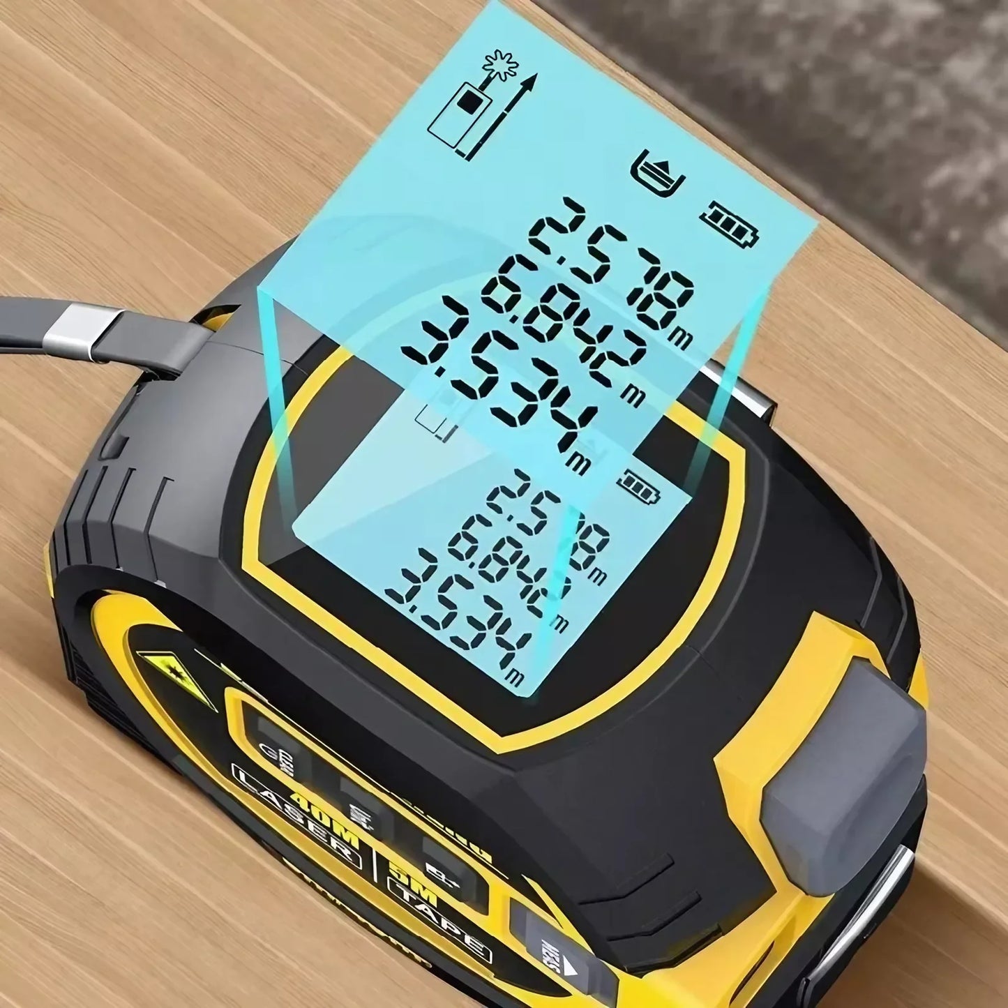 3-In-1 Laser Tape Measure 40/60M Meters Infrared - Orthorun