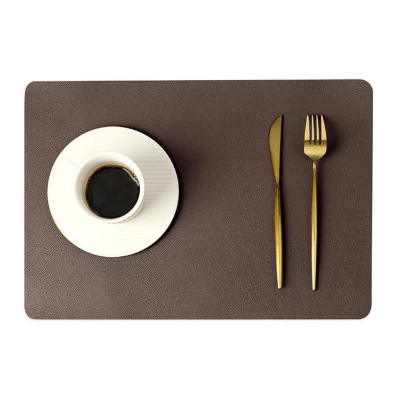 Orthorun | Modern Rectangular Waterproof PU Leather Placemats