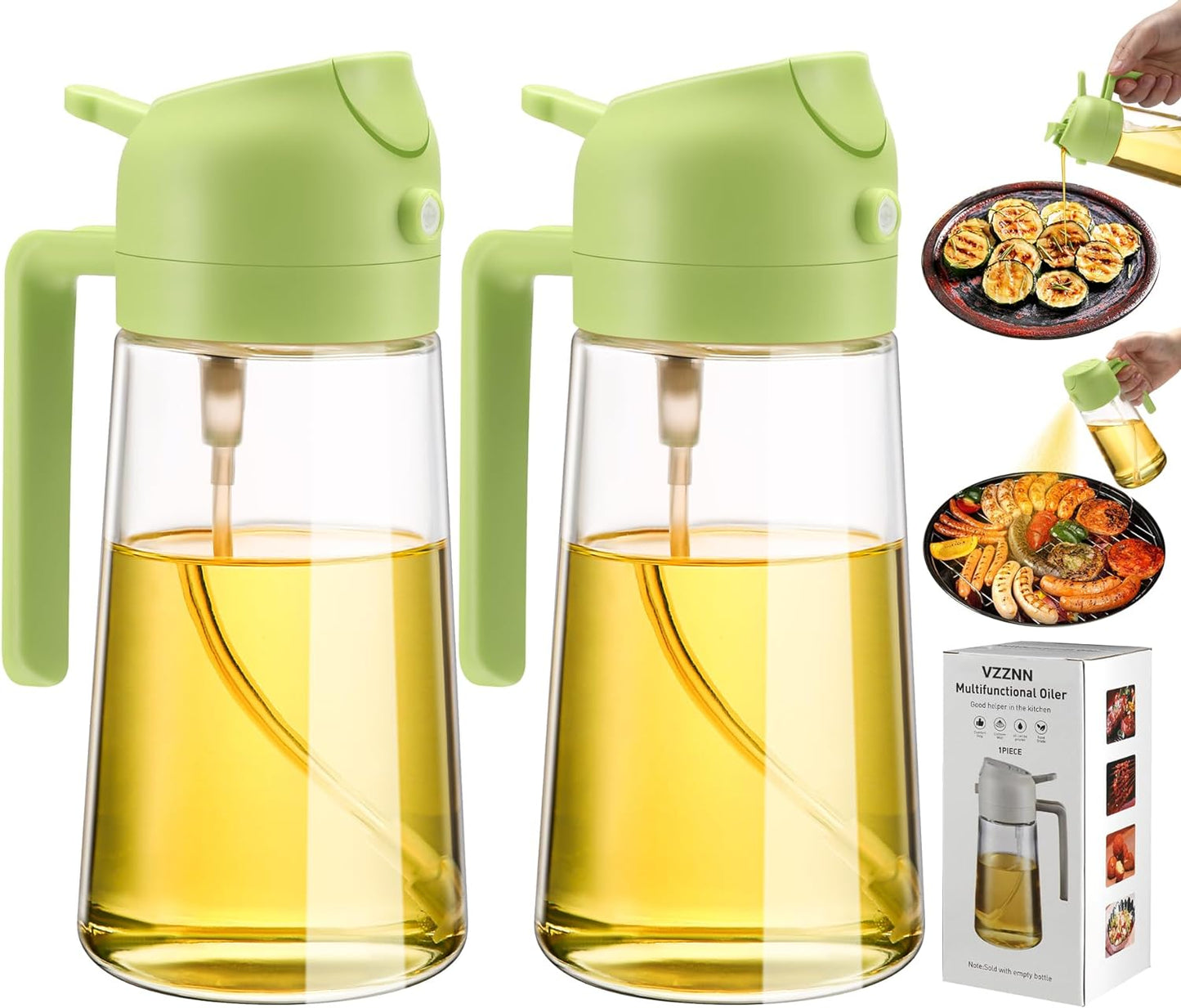 2 Pack Oil Dispenser And Sprayer Bottle - Orthorun