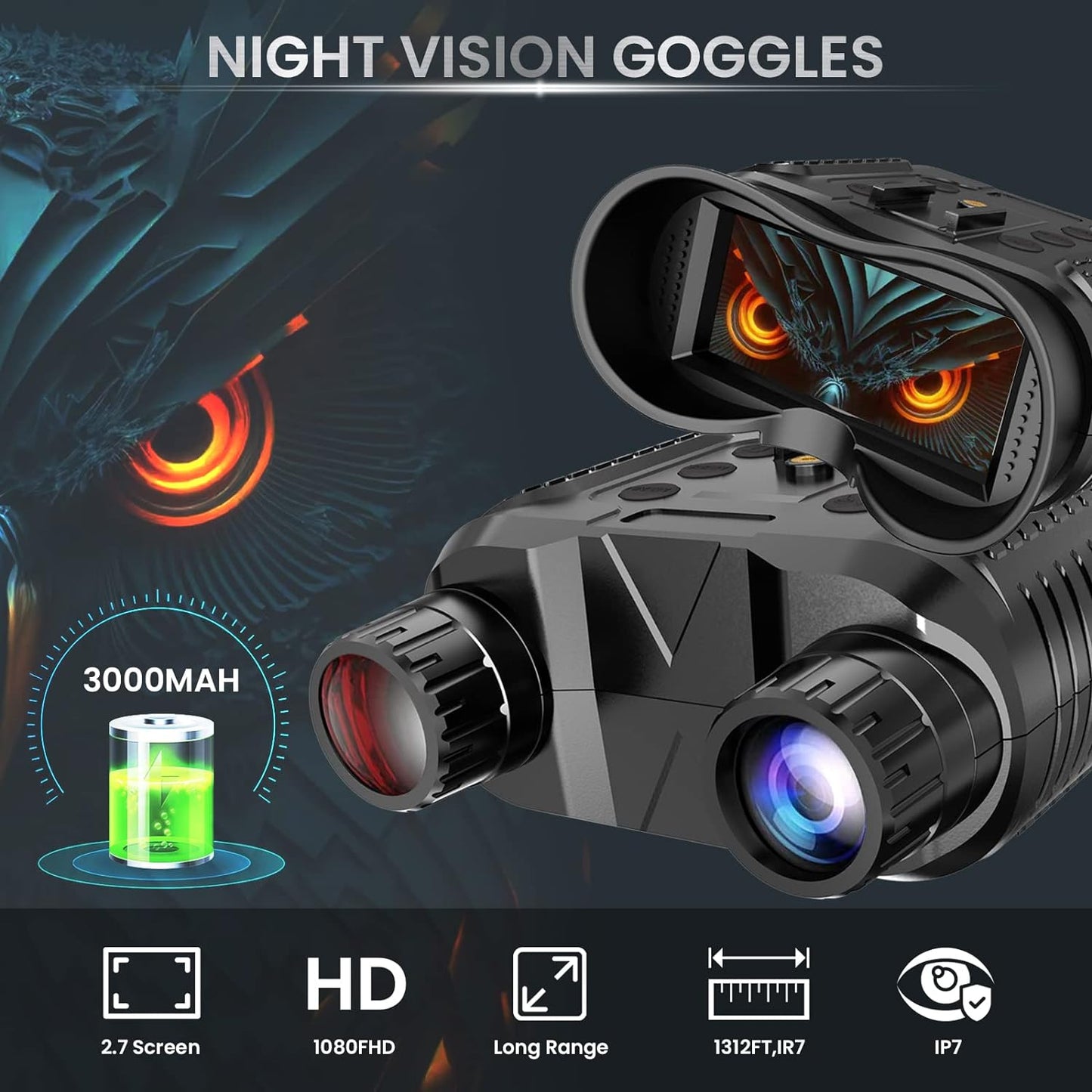 3D Night Vision Goggles Binoculars - Orthorun