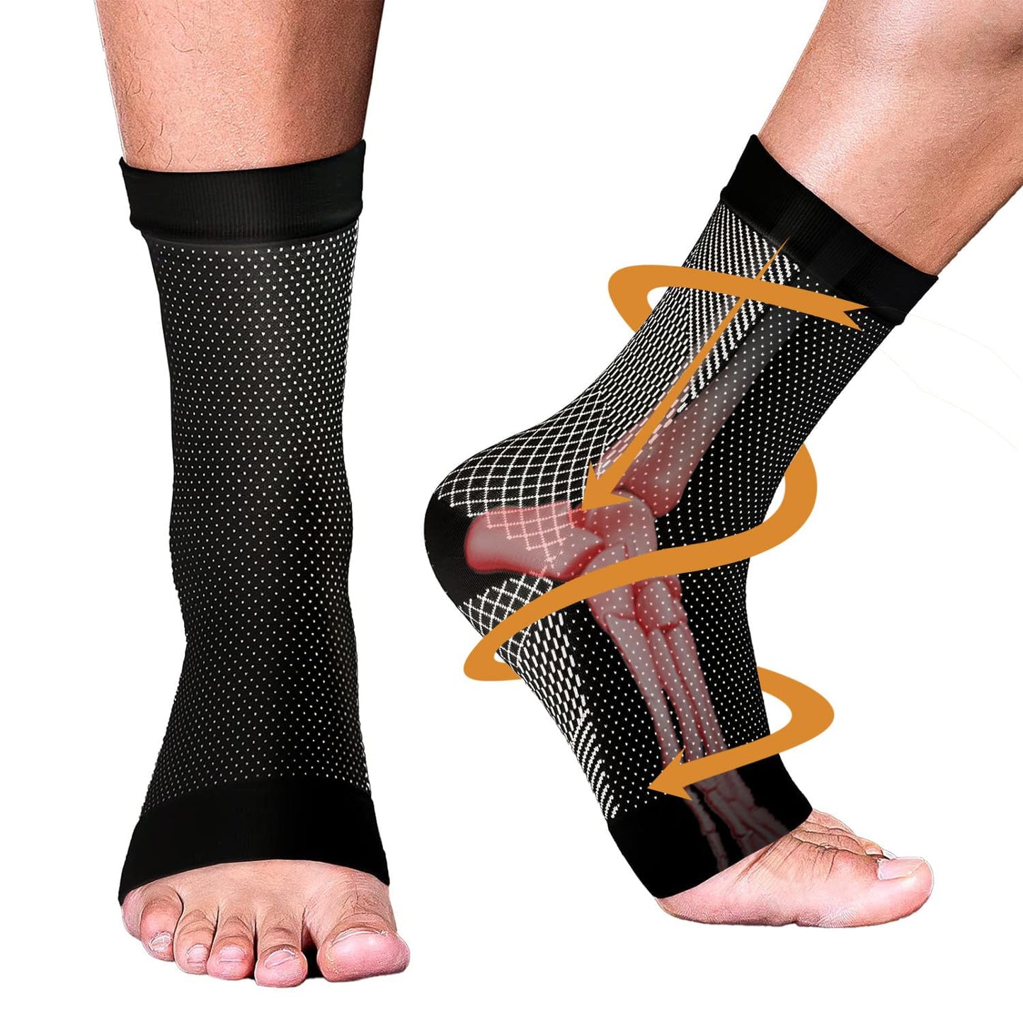 4 Pairs of Premium Therapy Socks For Men and Women - Orthorun