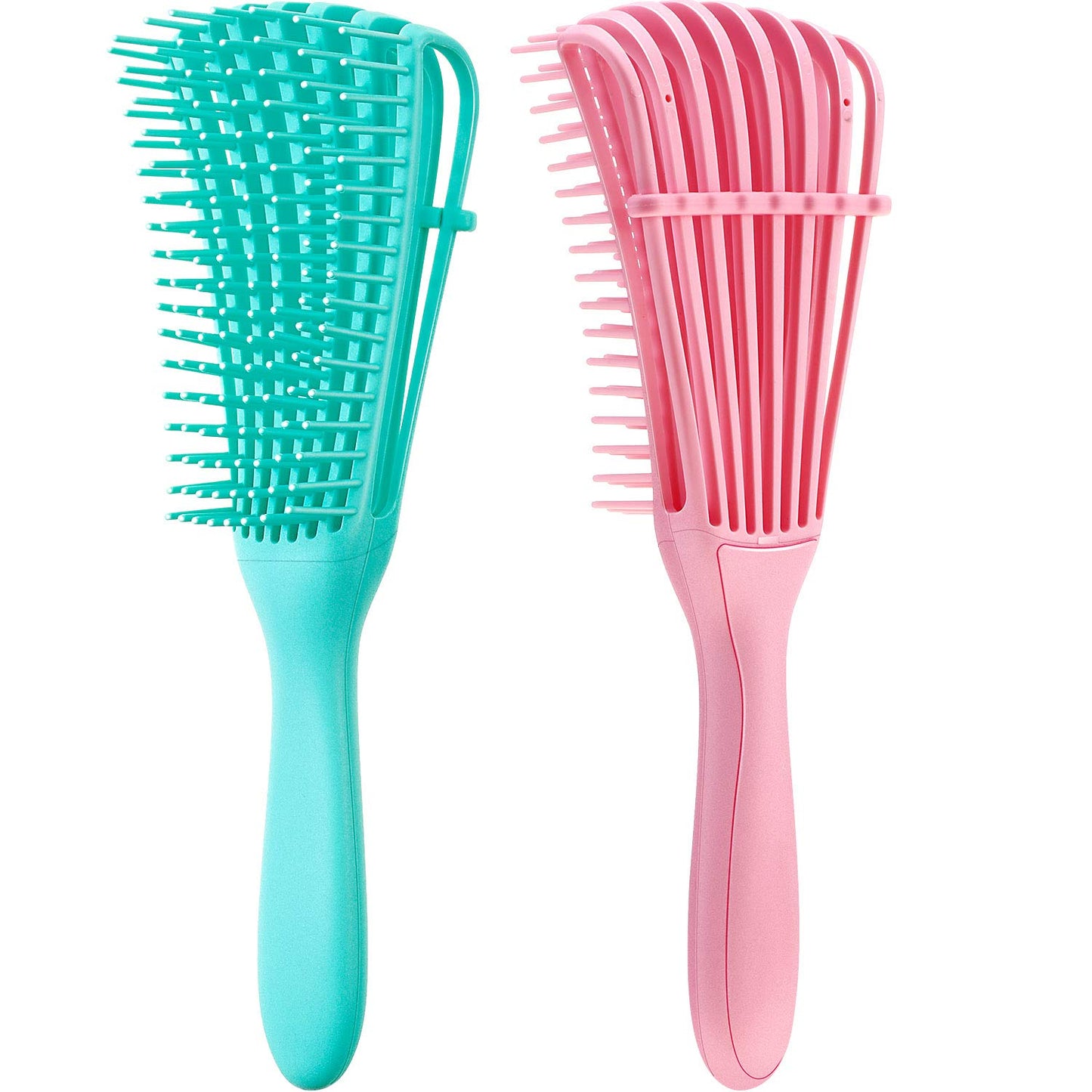 2 Pieces Detangling Brush for Afro America African Hair Textured 3a to 4c - Orthorun