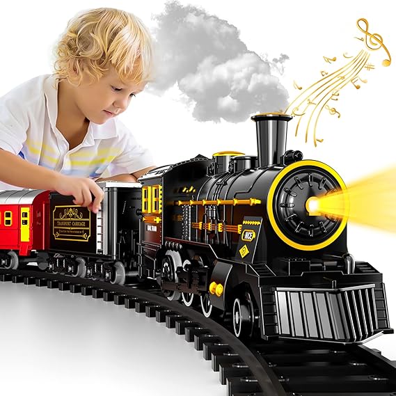 Orthorun | TrackMaster Pro – Battery-Powered Electric Train Set with Realistic Sounds
