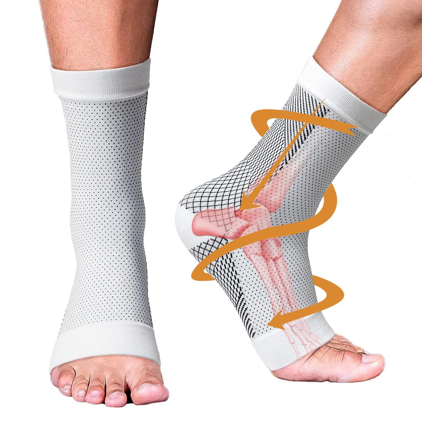 4 Pairs of Premium Therapy Socks For Men and Women - Orthorun