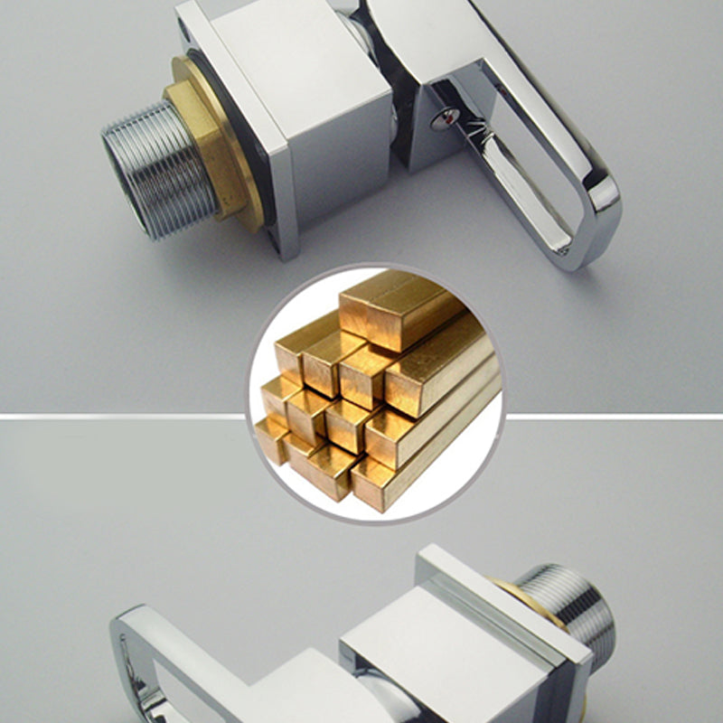 Orthorun | Modern Brass Roman Bathtub Faucet - Waterfall Spout