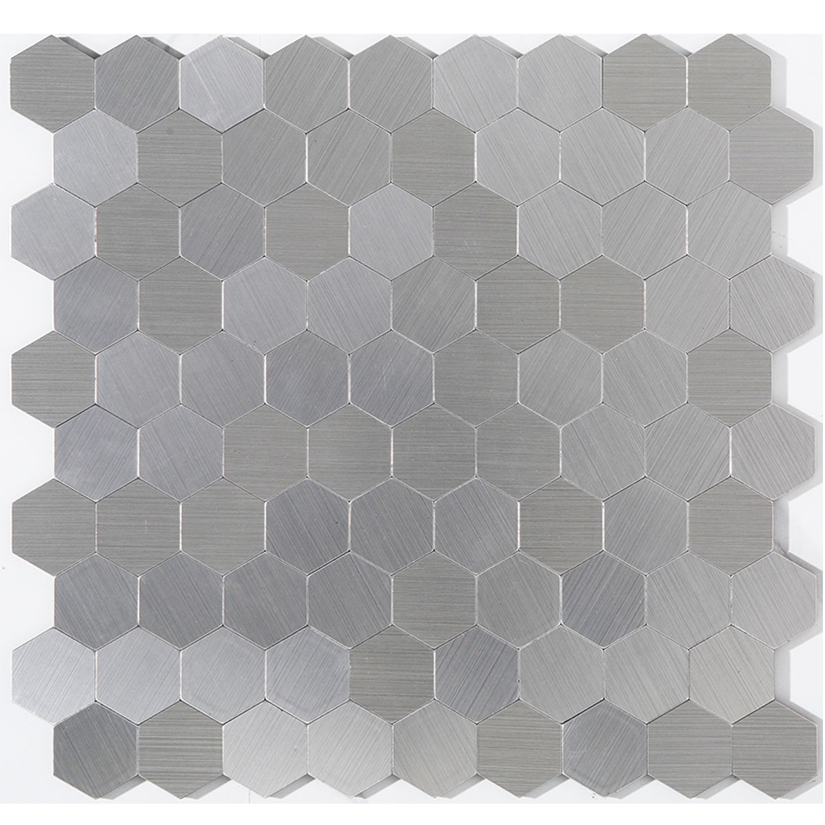 Orthorun | Modern Peel & Stick Metal Mosaic Tile - Hexagon & Subway Options