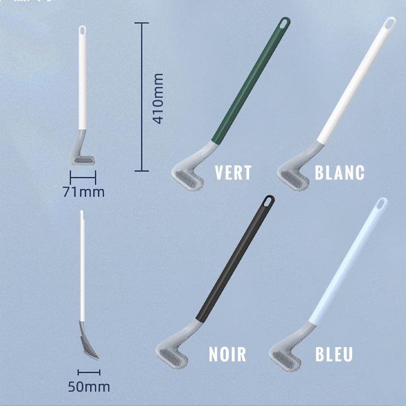 Orthorun | Long Handle Toilet Brush – Stainless Steel for Deep Cleaning