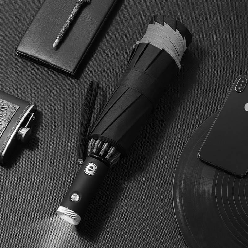 Orthorun | Automatic Foldable Umbrella – Compact Travel Umbrella with Reflective Edge