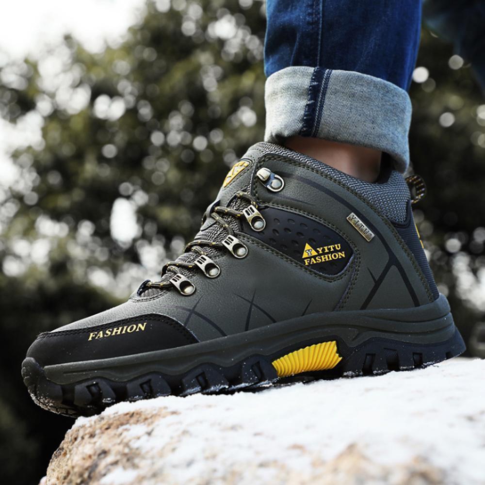 Orthorun | Men's Hiking Shoes with Fur – Winter Waterproof Boots for Outdoor Adventure