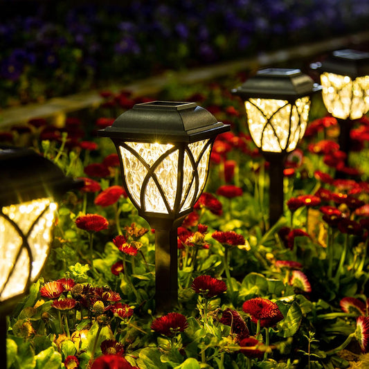 6 Pack Led Solar Pathway Garden Lights Outdoor - Orthorun