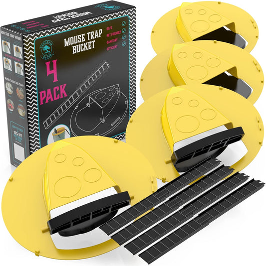 4-Pack Bucket Lid Mouse Trap - Orthorun