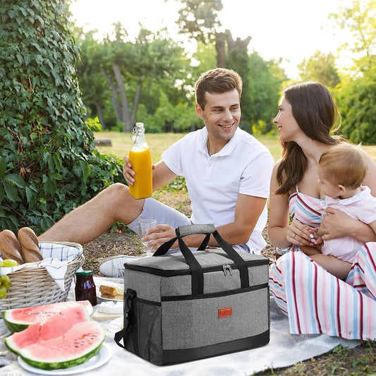 Orthorun | 33L Waterproof Cooler Bag – Insulated, Spacious & Ideal for Picnics, Beach Days, Hiking, and Outdoor Activities