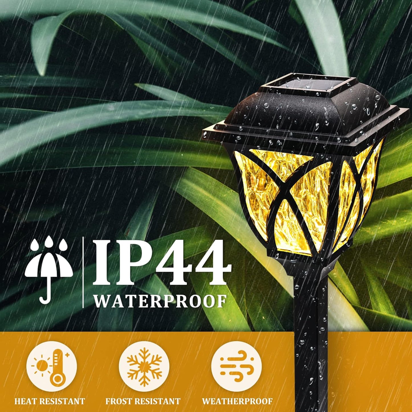 6 Pack Led Solar Pathway Garden Lights Outdoor - Orthorun