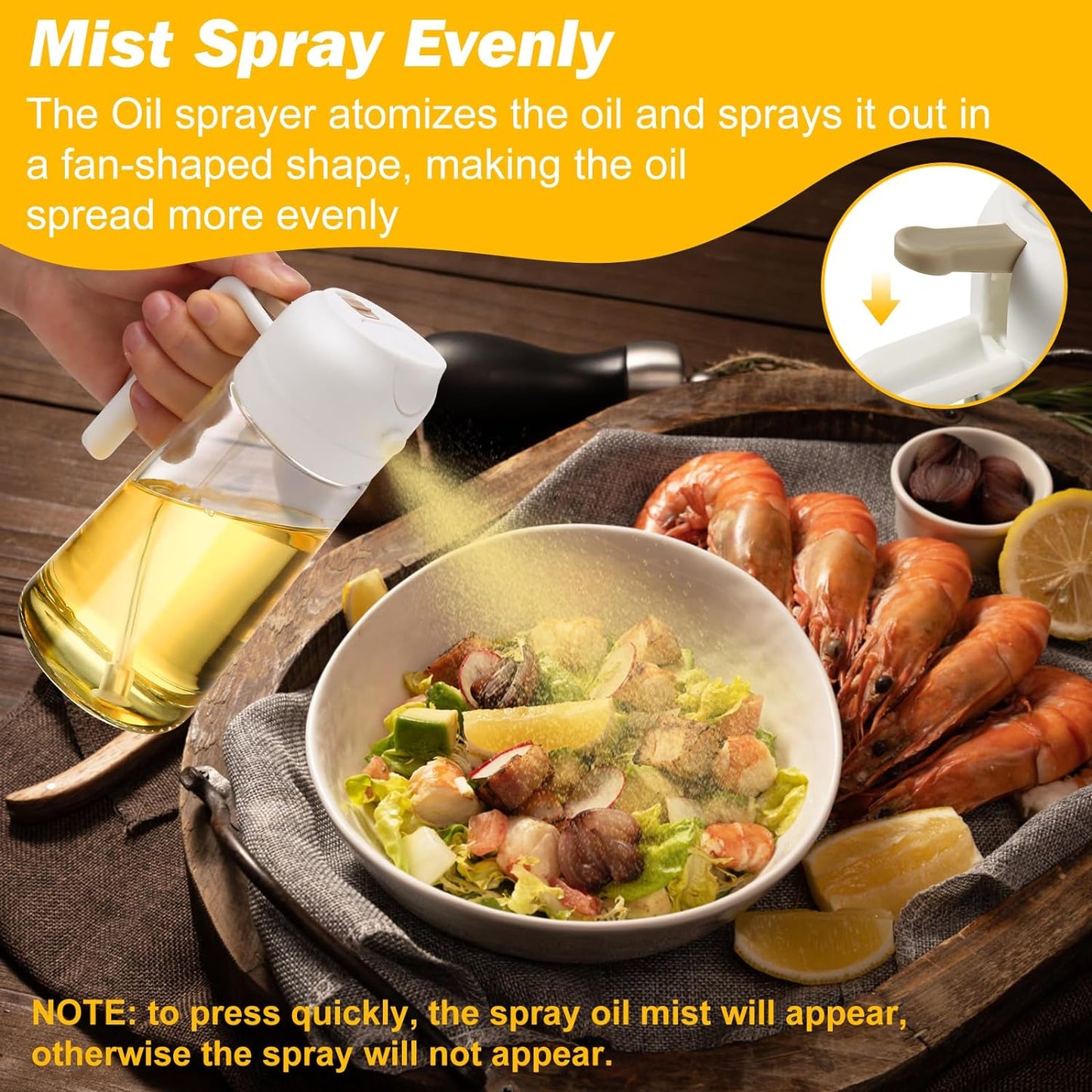 2 Pack Oil Dispenser And Sprayer Bottle - Orthorun