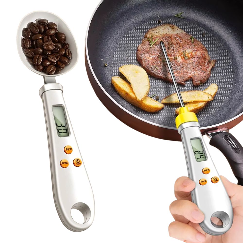 2-in-1 Digital Mini Spoon Scale & Food Thermometer - Orthorun