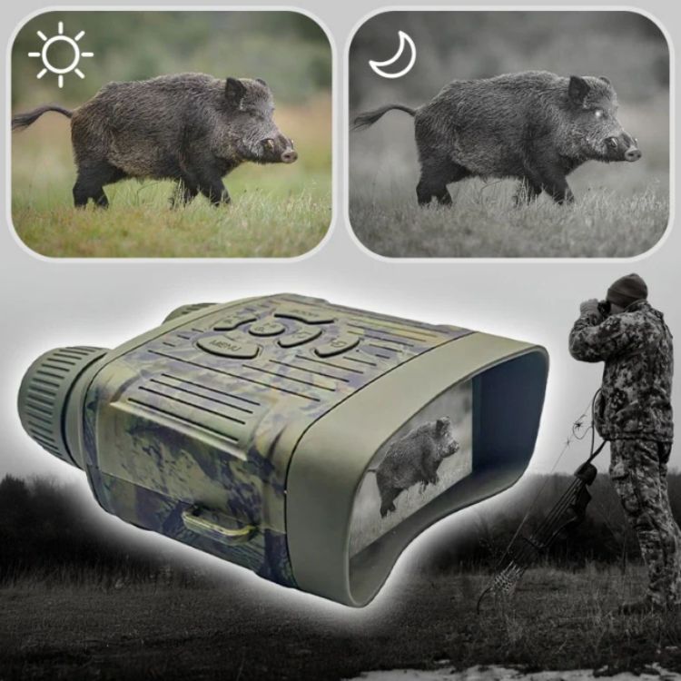 Orthorun | OptiClear Night Vision Binoculars – 1000ft Infrared, HD Display for Hunting & Surveillance