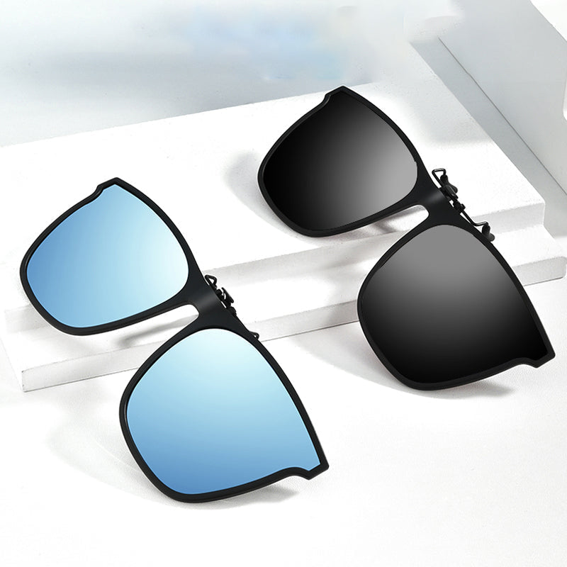 Orthorun | New Polarized Clip-On Folding Sunglasses – Over Glasses Flip-Up Lens