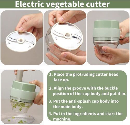 4 In 1 Electric Food Cutter - Orthorun