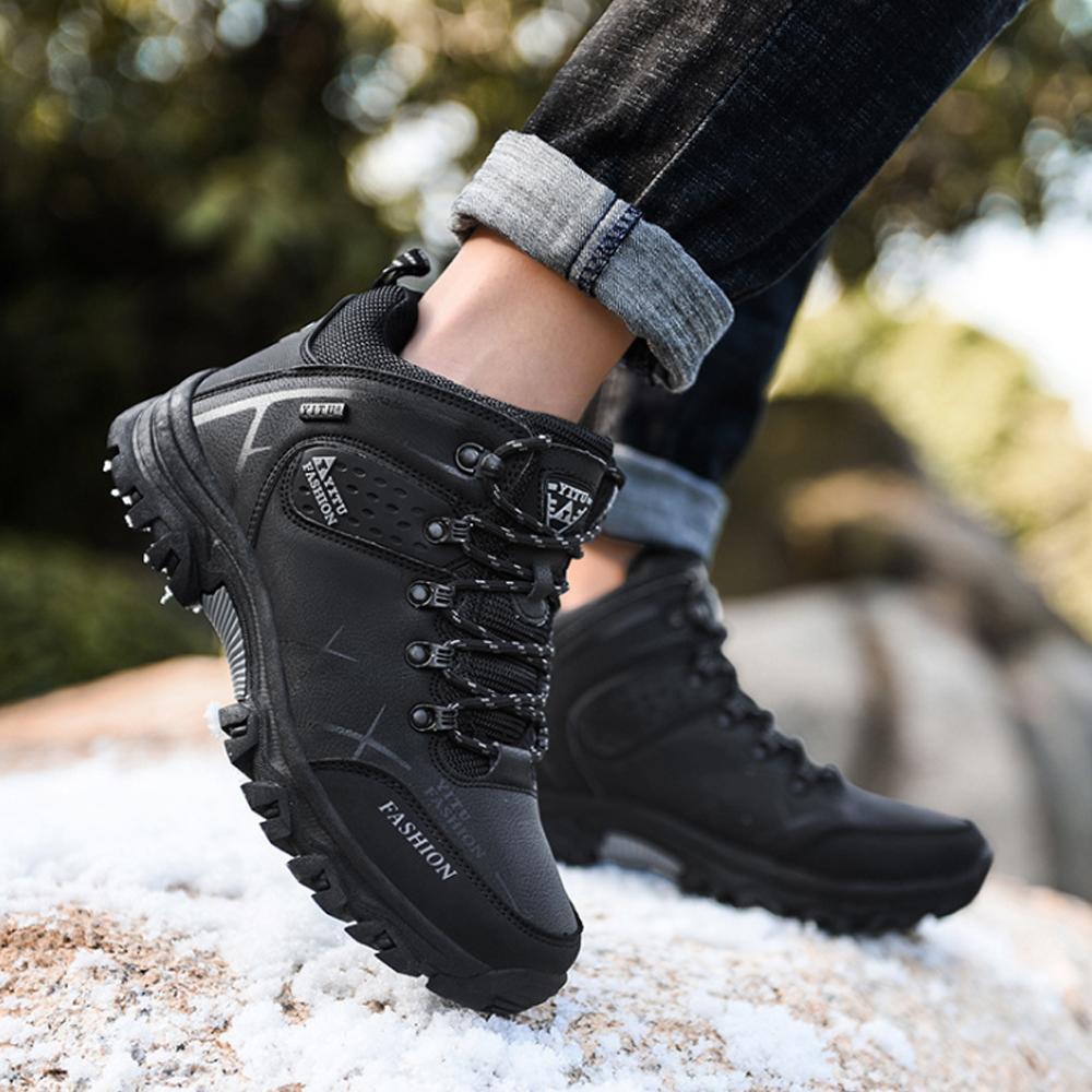 Orthorun | Men's Hiking Shoes with Fur – Winter Waterproof Boots for Outdoor Adventure