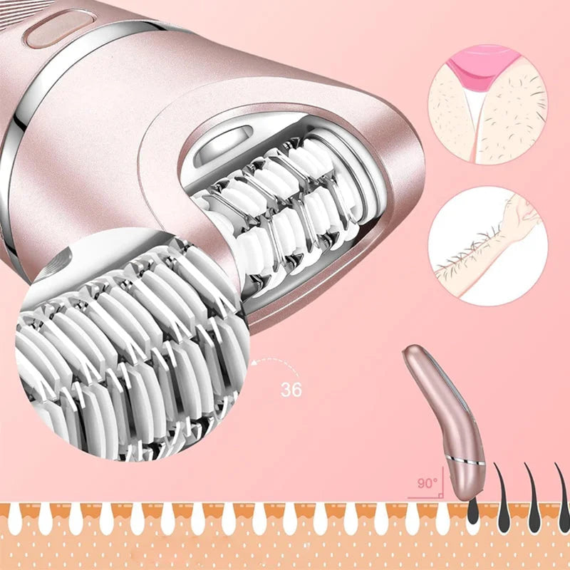 3-in-1 Waterproof Electric Shaver for Women - Orthorun