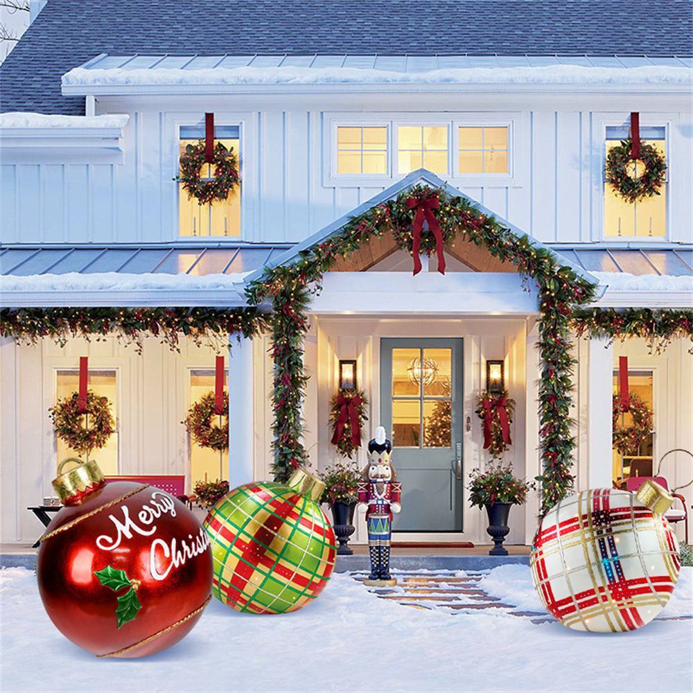Orthorun | Inflatable Christmas Decoration Ball – Outdoor PVC Lighted Ornament