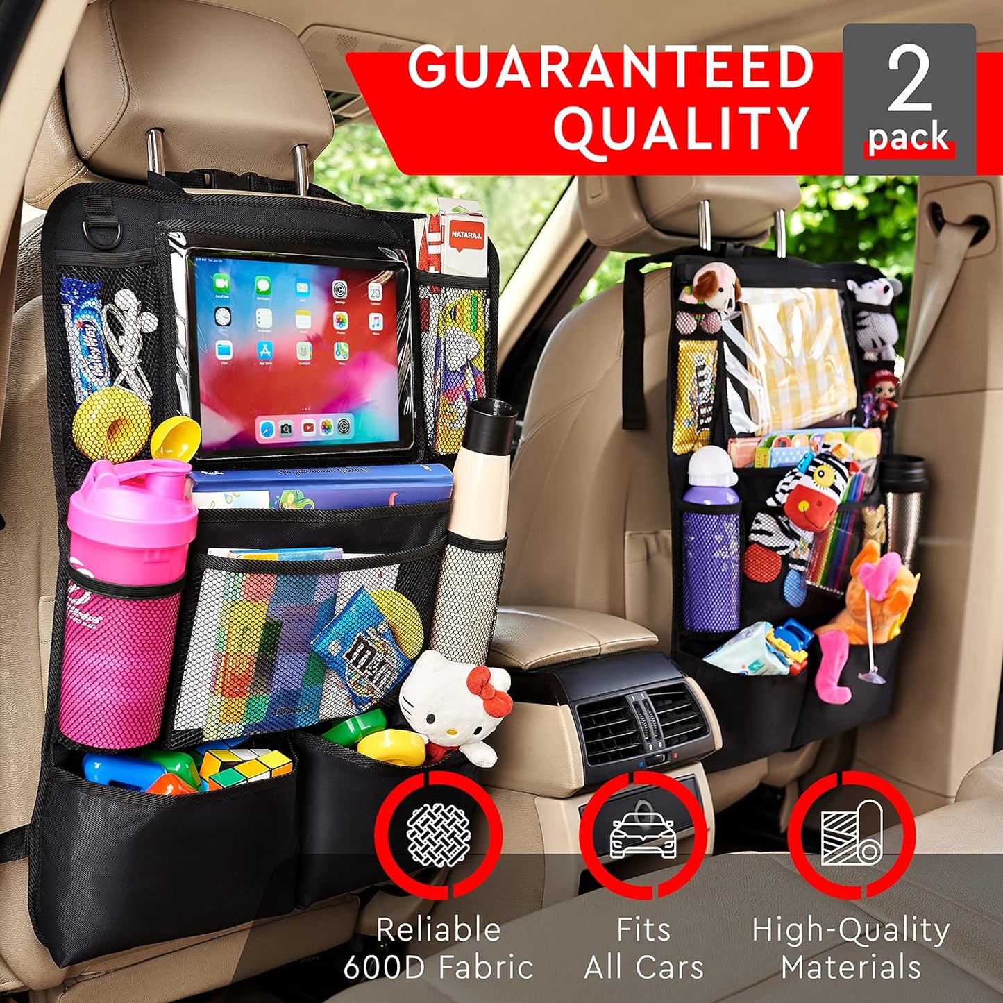 2-pack Car Backseat Organizer - Orthorun