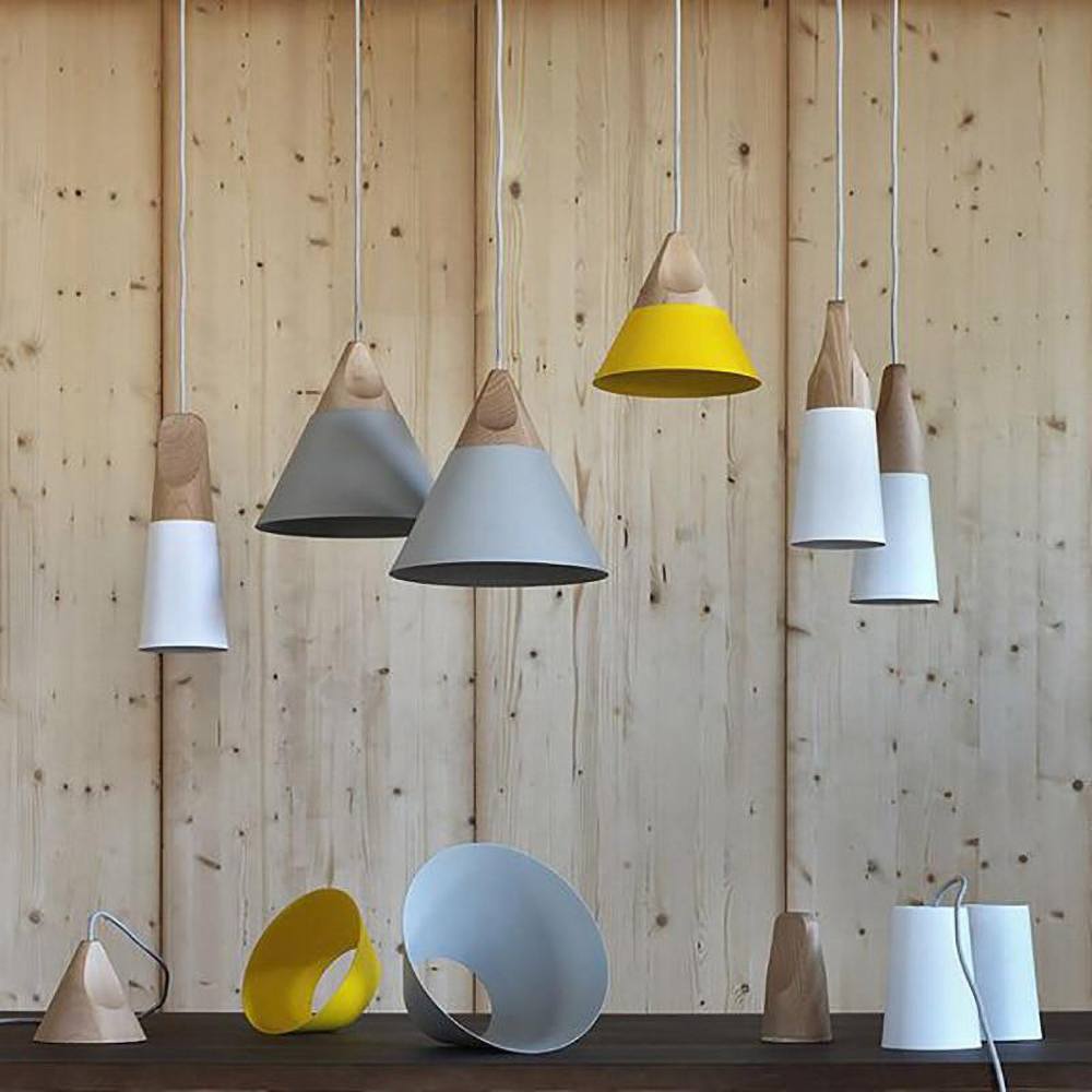Orthorun | Minimalist Wooden Pendant Light – NordicLight Scandinavian Ceiling Lamp