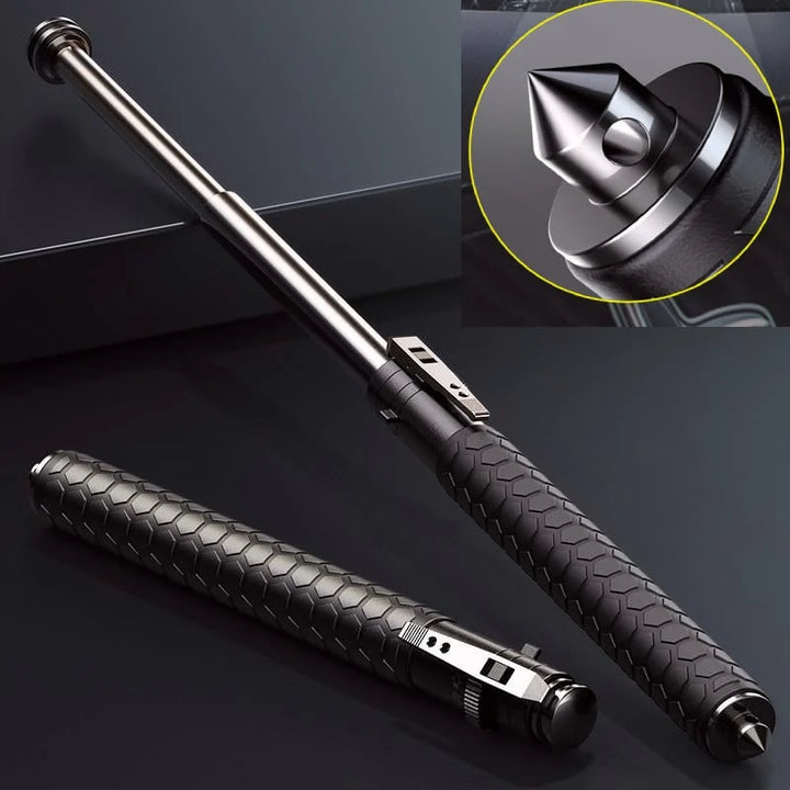 Orthorun | Automatic Self Defense Walking Stick for Hiking & Urban Safety – Tactical Hiking Staff