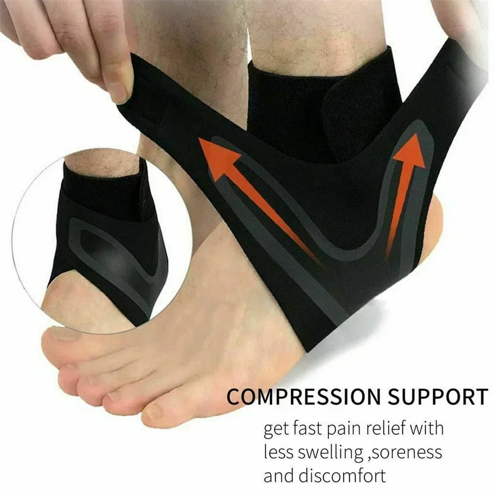 Orthorun | Plantar Ankle Support Wrap – Compression Sleeve for Pain Relief