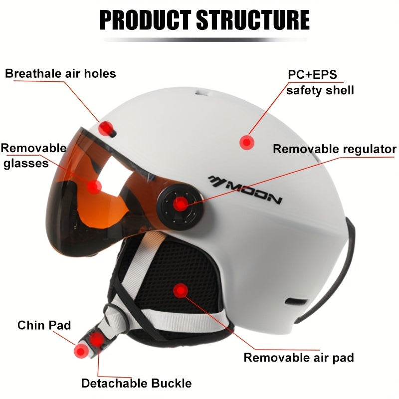 Orthorun| High-Quality Ski Helmet with Removable Parts – Safe & Comfortable for Outdoor Activities