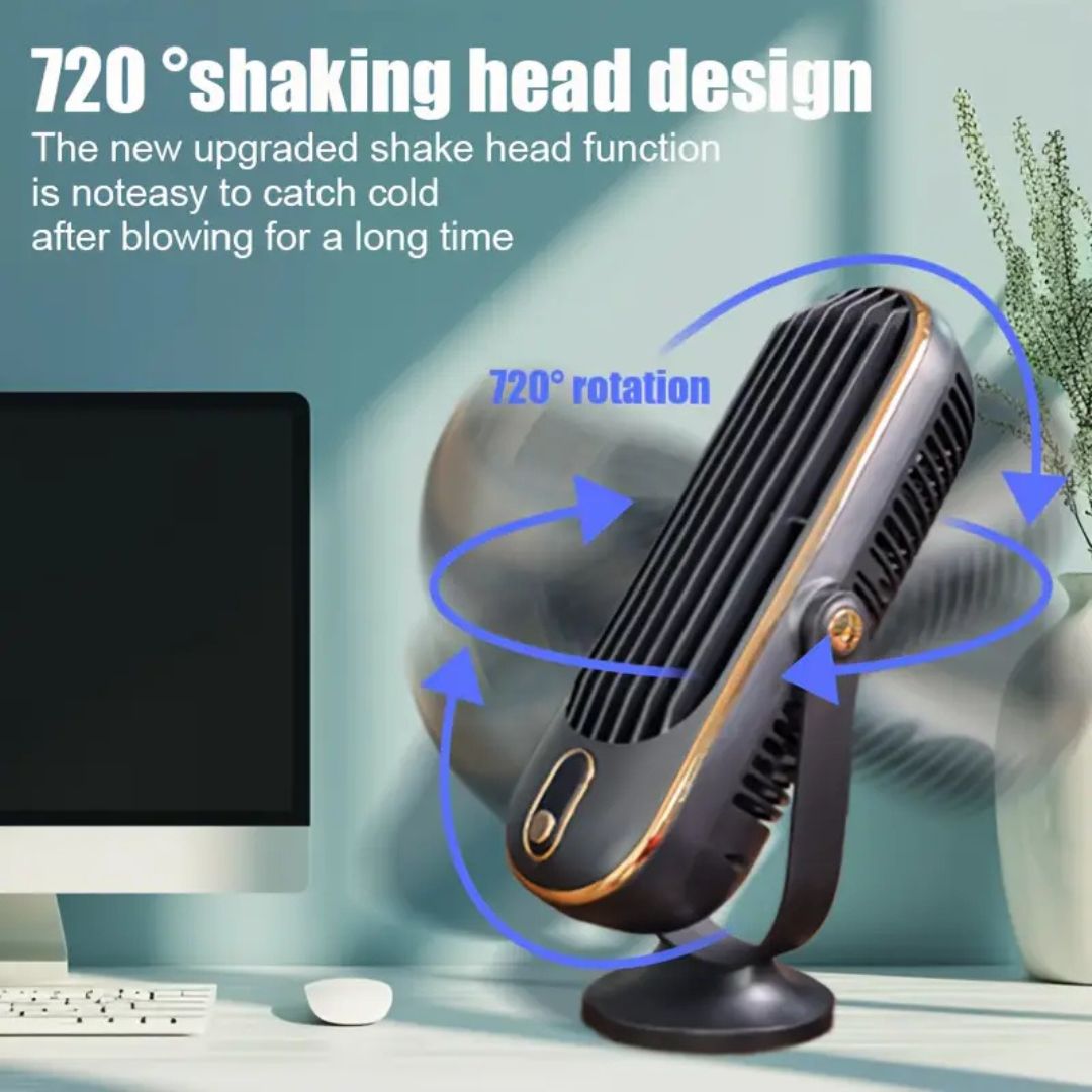 Orthorun | Coolux – Ultra-Quiet USB Desktop Fan – Portable Personal Cooling Fan
